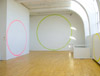 Ívar Valgarðsson, Circle, maximum size, 2009, highlighter on walls, installation view: ASÍ Art Museum, Reykjavík, 2009